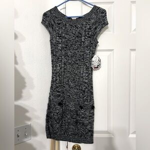 Gray Vintage Sweater Dress